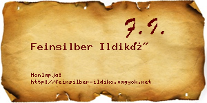 Feinsilber Ildikó névjegykártya